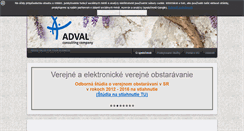 Desktop Screenshot of adval.sk